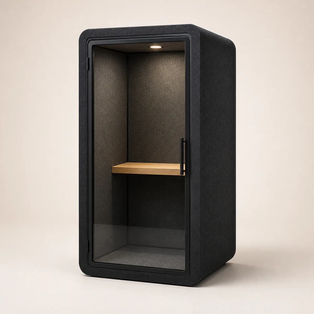 Acoustic phone booth, the real-world character this definition is written to capture