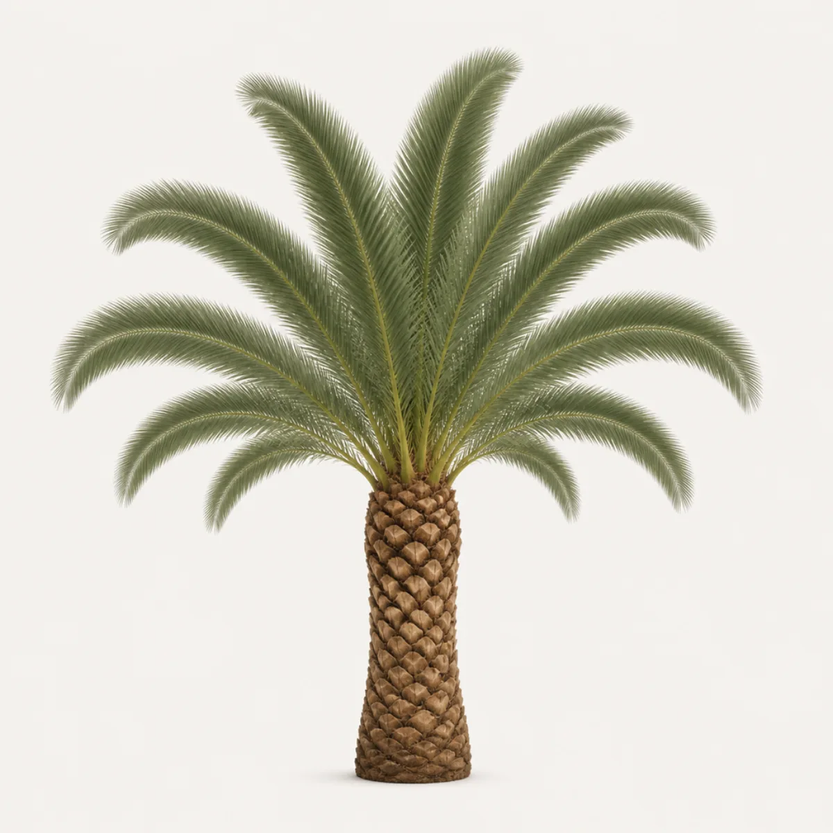 Fan palm, the real-world character this definition is written to capture