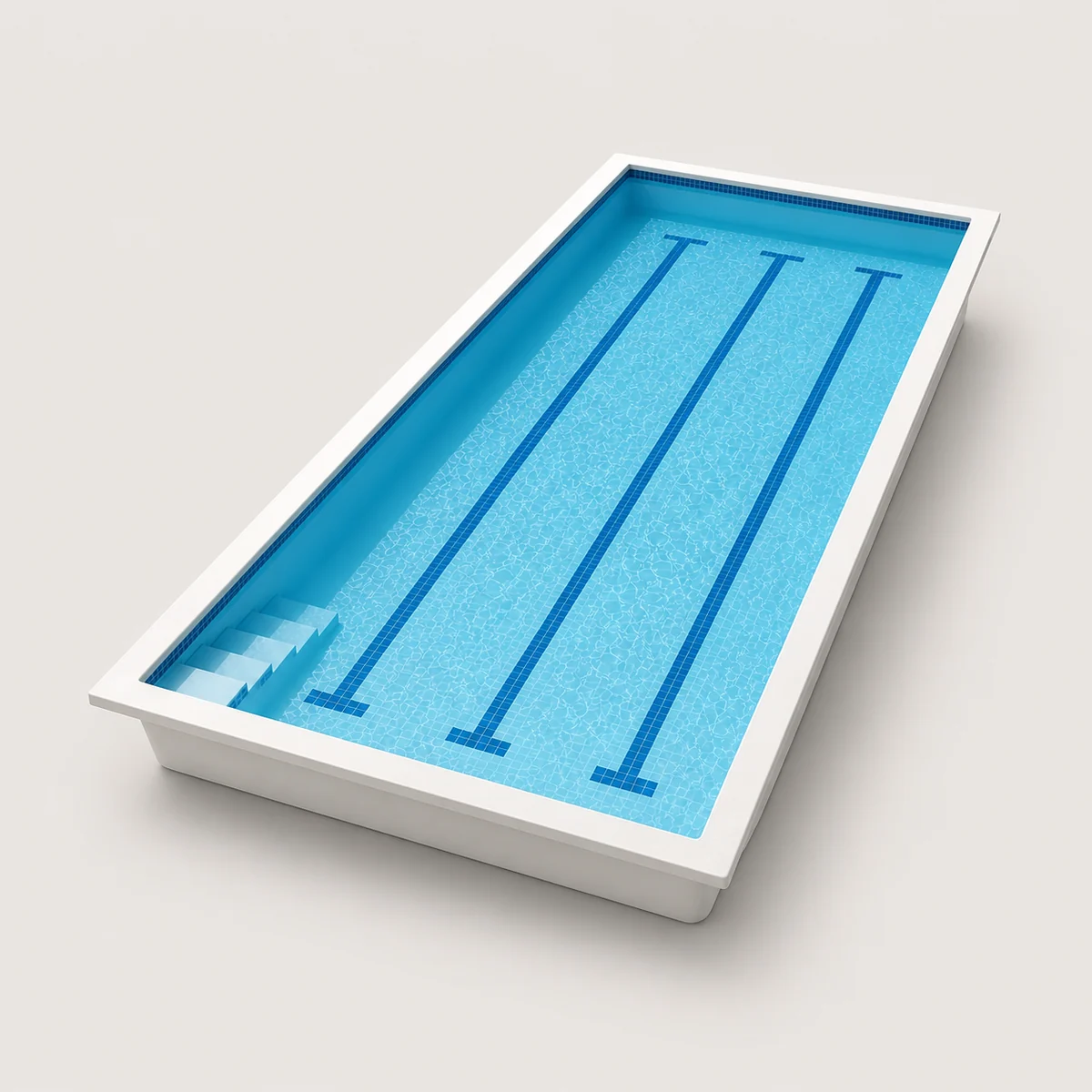 Lap lane pool, the real-world character this definition is written to capture