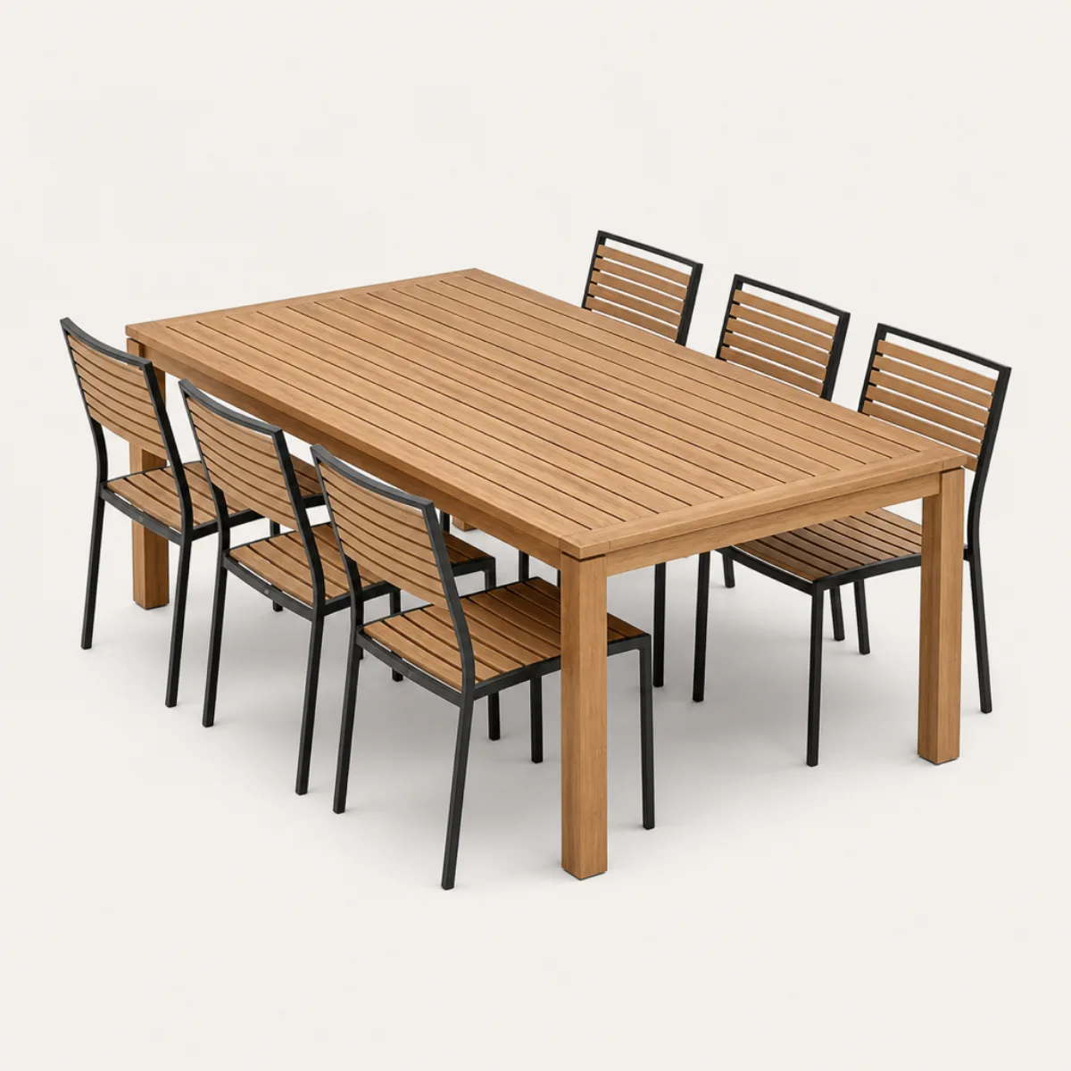 Outdoor dining set, the real-world character this definition is written to capture