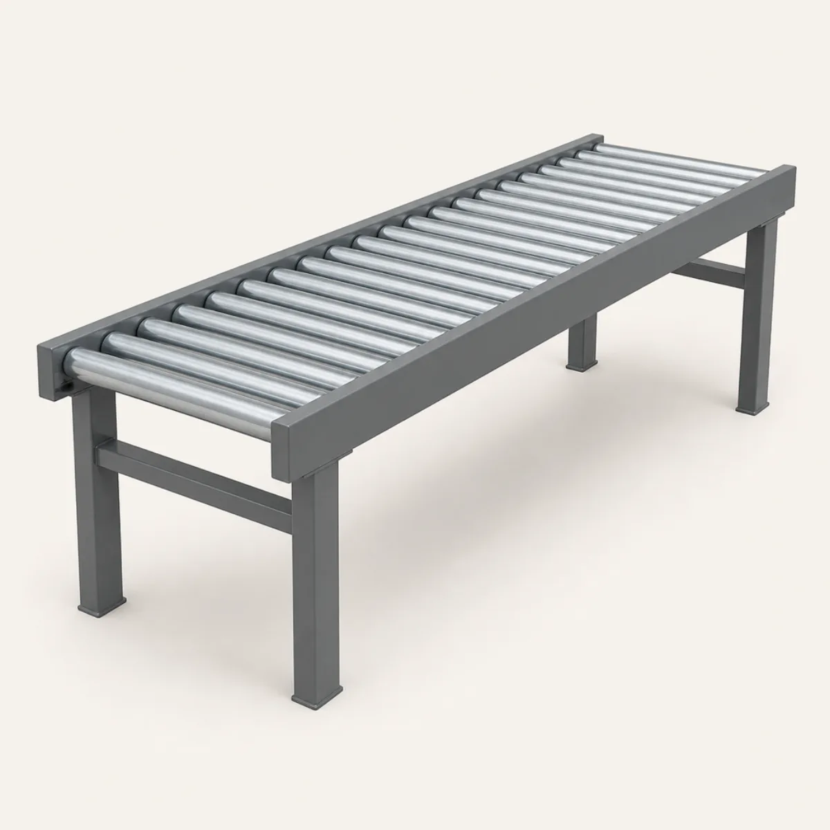 Roller conveyor, the real-world character this definition is written to capture