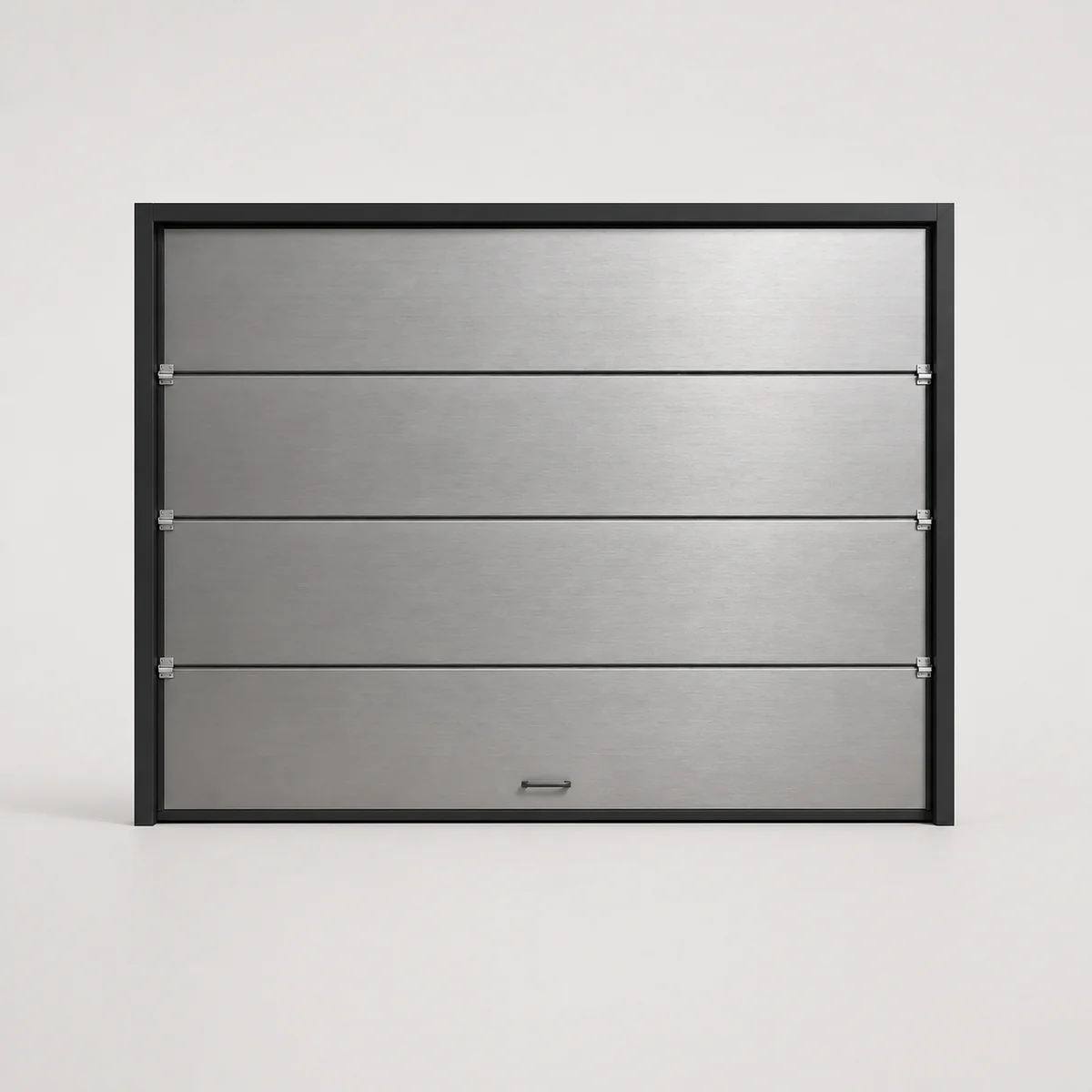 Sectional overhead door, the real-world character this definition is written to capture