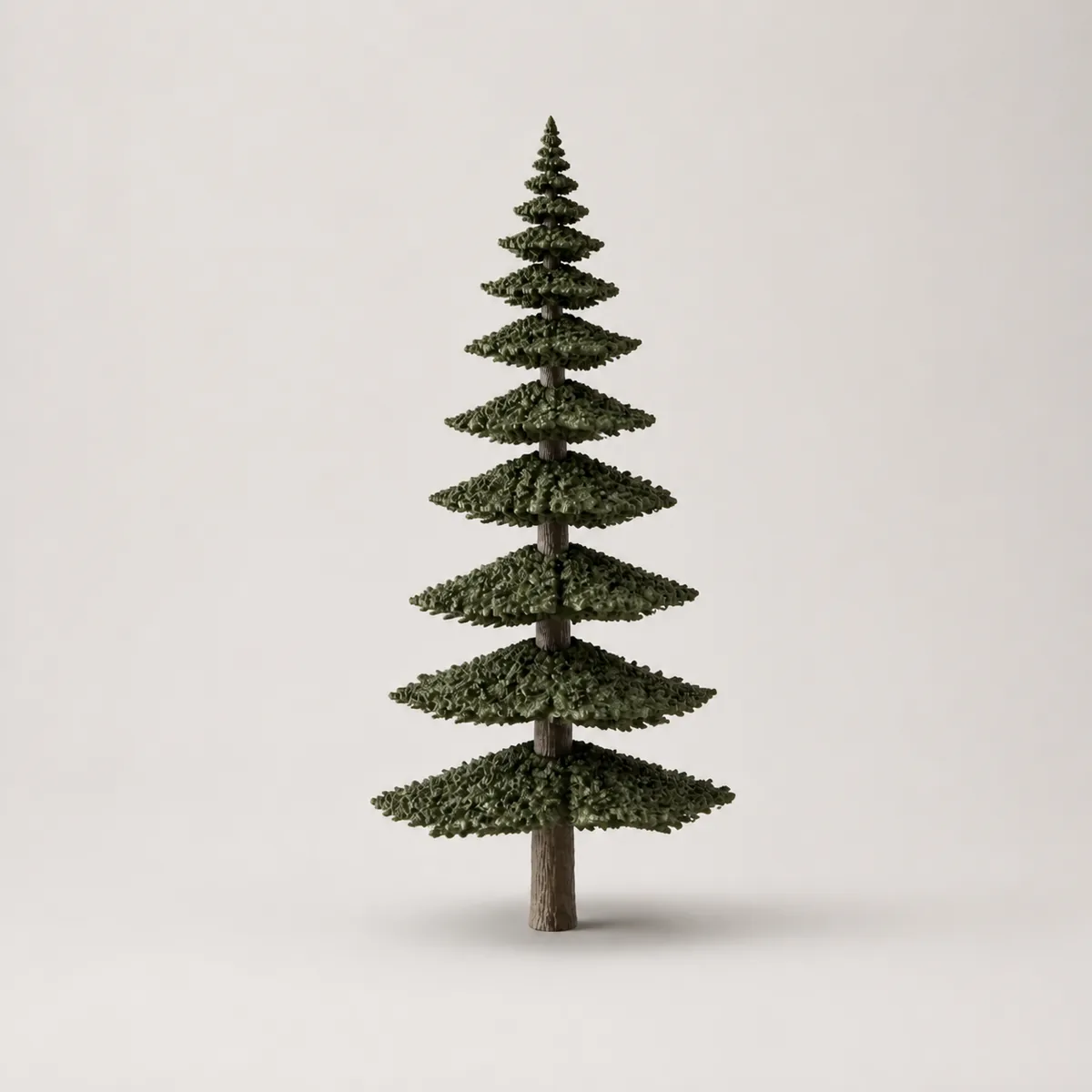 Tapered columnar pine, the real-world character this definition is written to capture