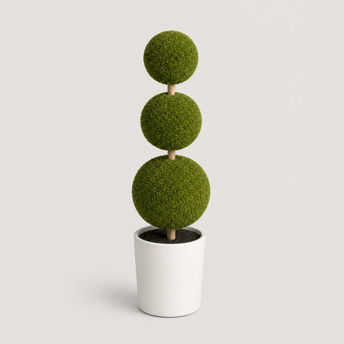 Three-tier topiary, the real-world character this definition is written to capture
