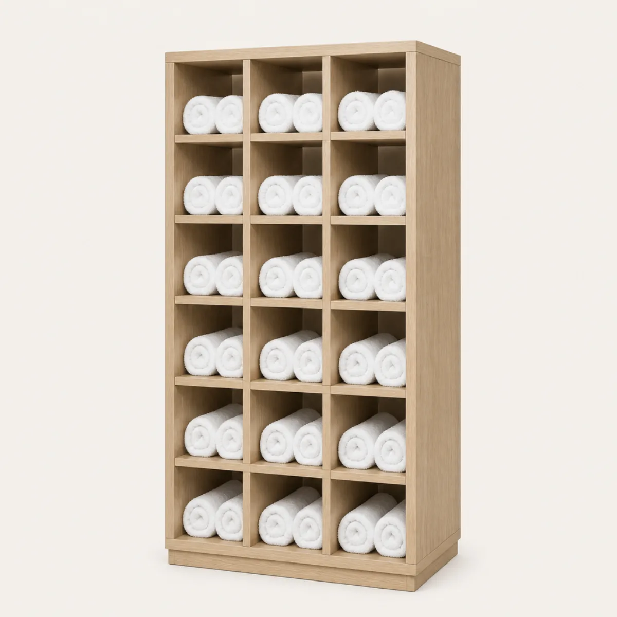 Towel cabinet, the real-world character this definition is written to capture