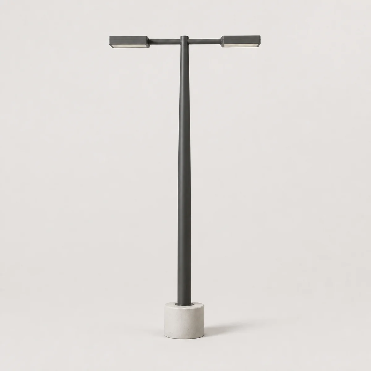 Twin-bar light column, the real-world character this definition is written to capture