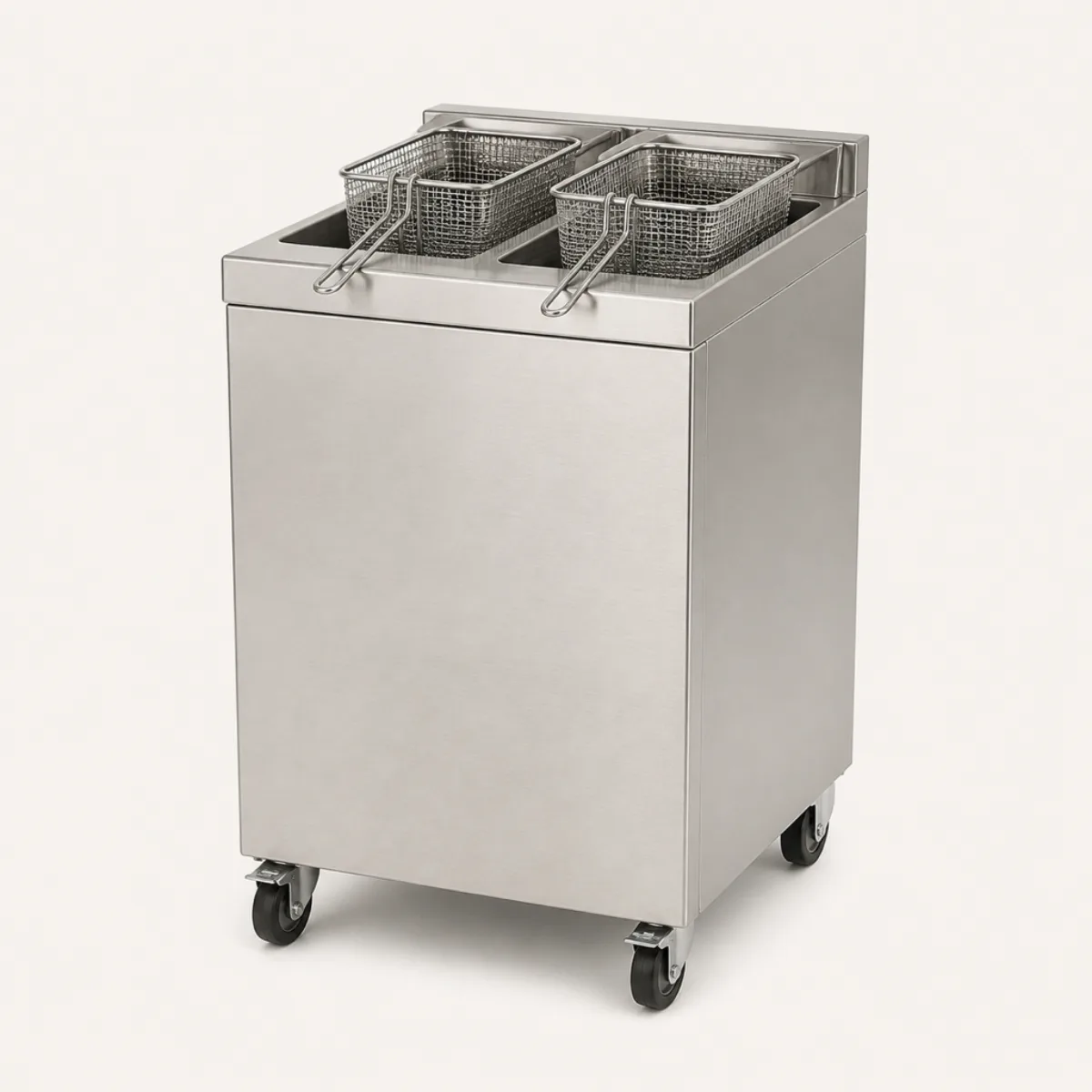 Twin basket fryer, the real-world character this definition is written to capture