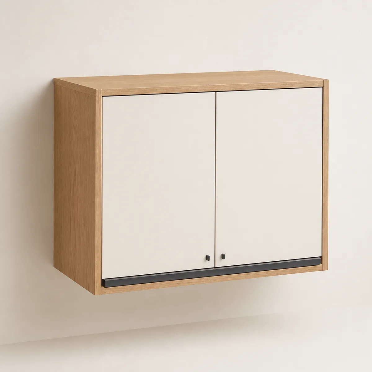 Warm oak wall cabinet, the real-world character this definition is written to capture