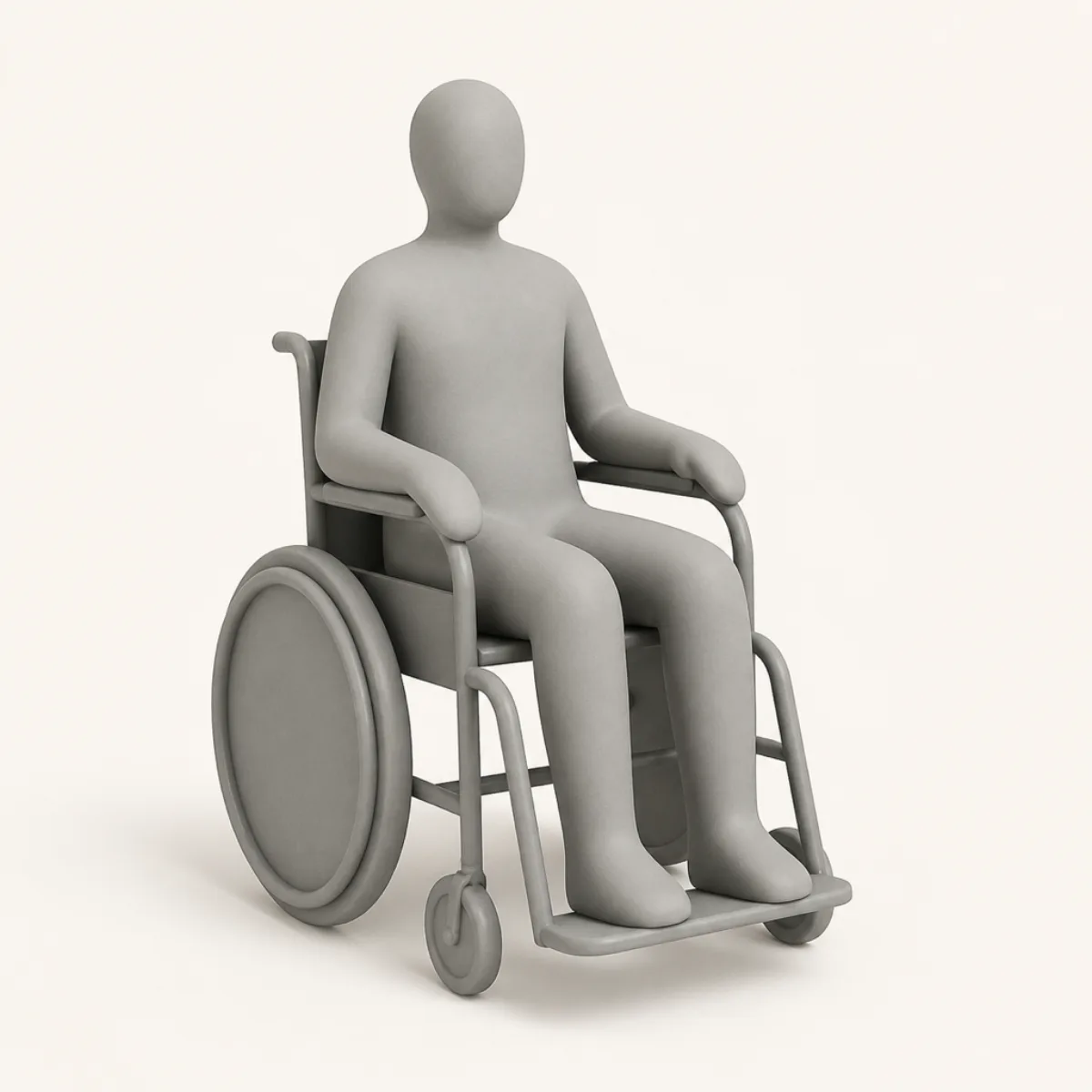 Wheelchair figure, the real-world character this definition is written to capture