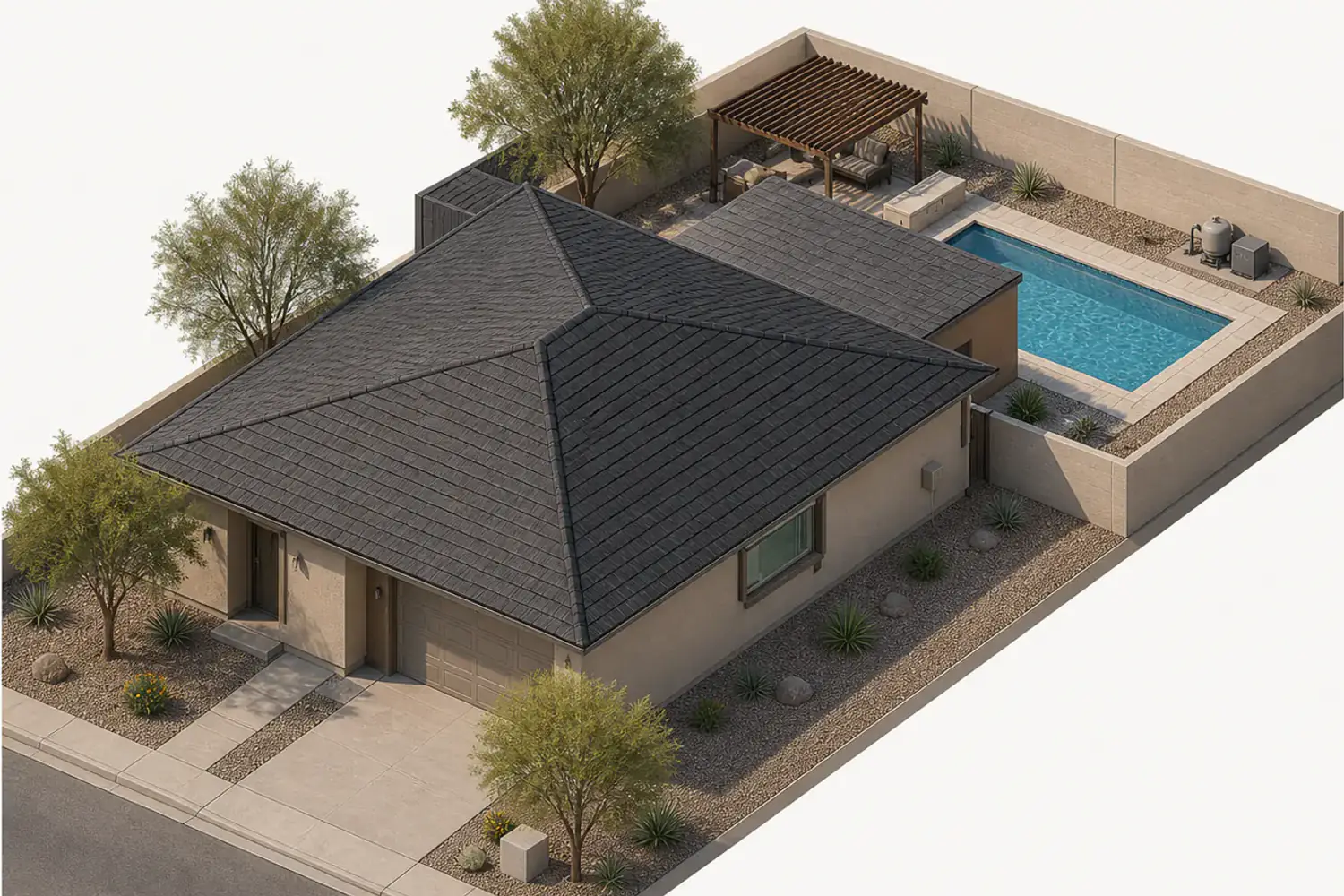 Authored reference of Chandler Pool — Desert Courtyard