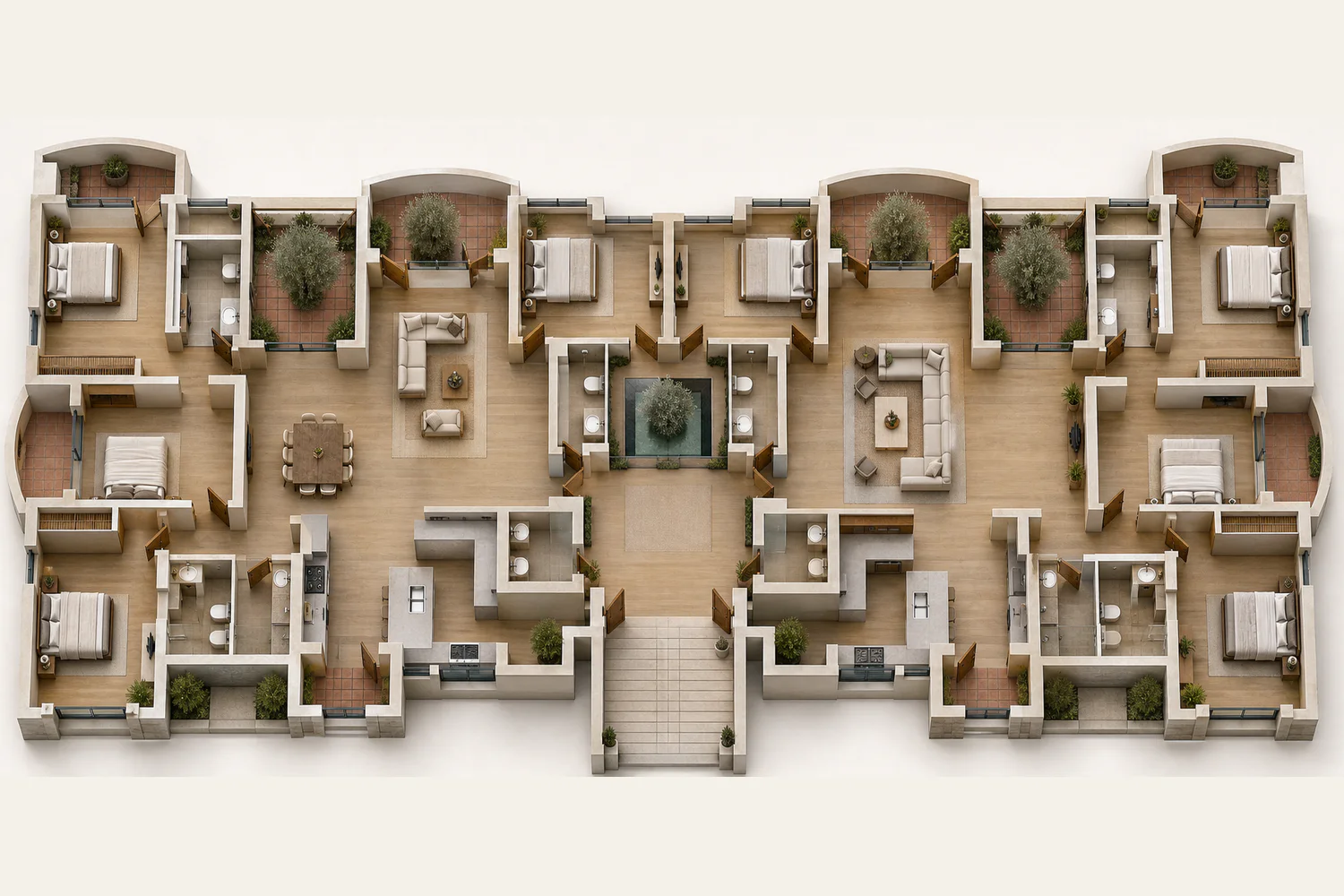 Authored reference of Courtyard Estate — 8 Bedroom Residence