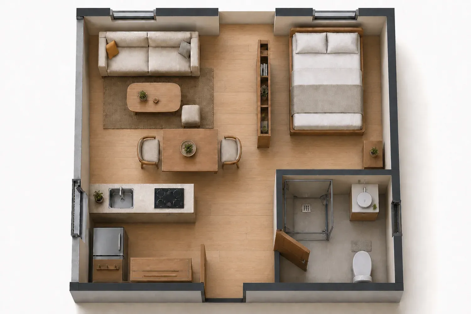 Authored reference of Studio Apartment