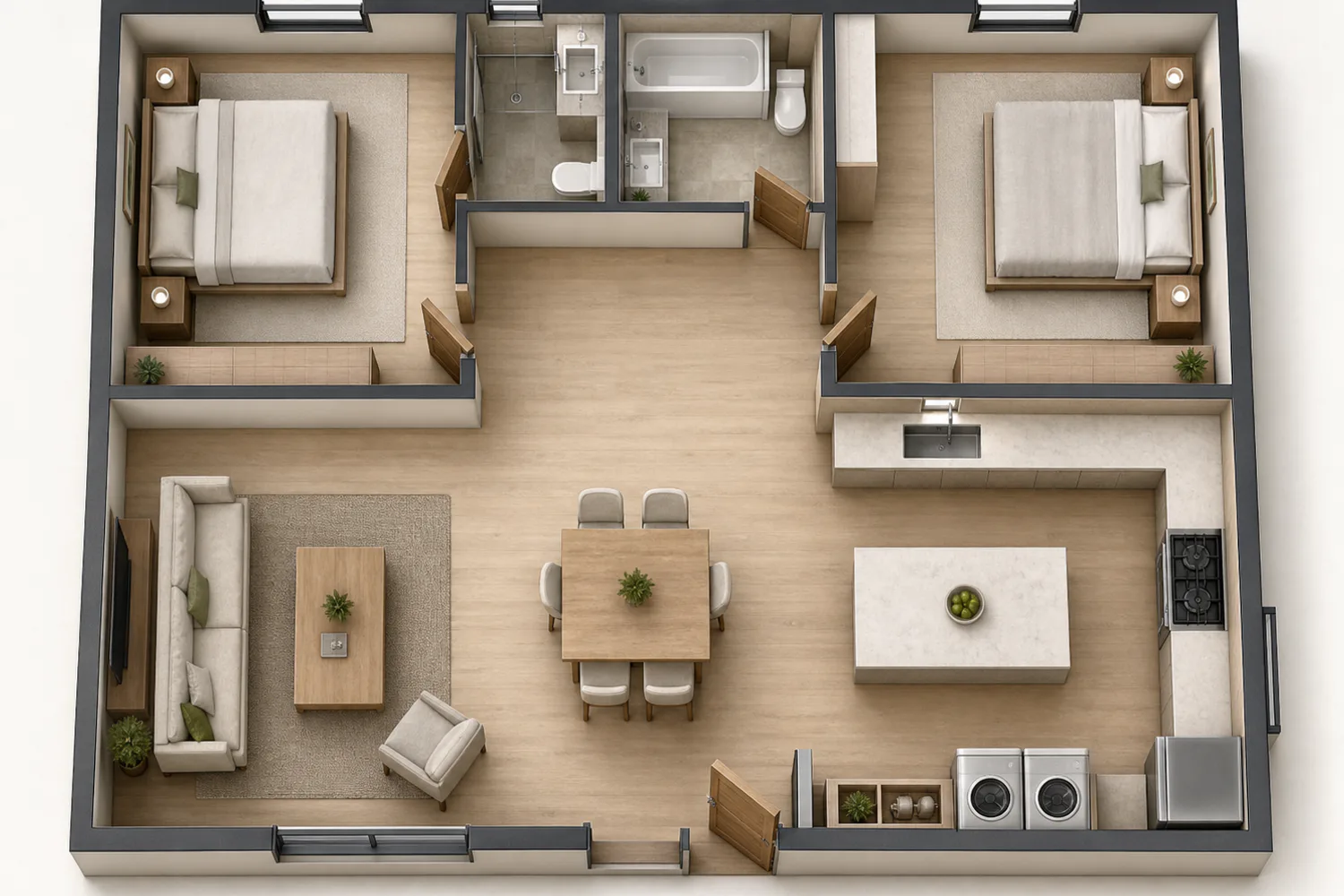 Authored reference of Two-Bedroom Apartment